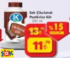 SEK ÇİKOLATALI PASTÖRİZE SÜT SEK ÇİKOLATALI PASTÖRİZE SÜT